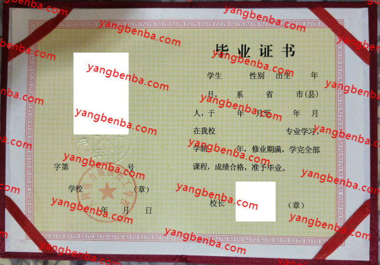 大同电力高级技工学校中专毕业证样本