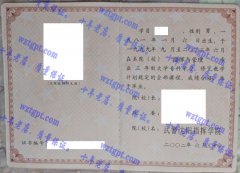 武警沈阳指挥学院毕业证样本