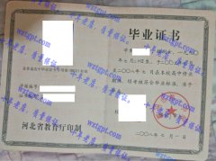 霸州市第一中学毕业证样本