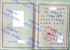 三岔子林业局正岔学校毕业证样本