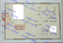 泗阳县新袁中学毕业证样本