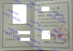 湘乡市第三中学毕业证样本