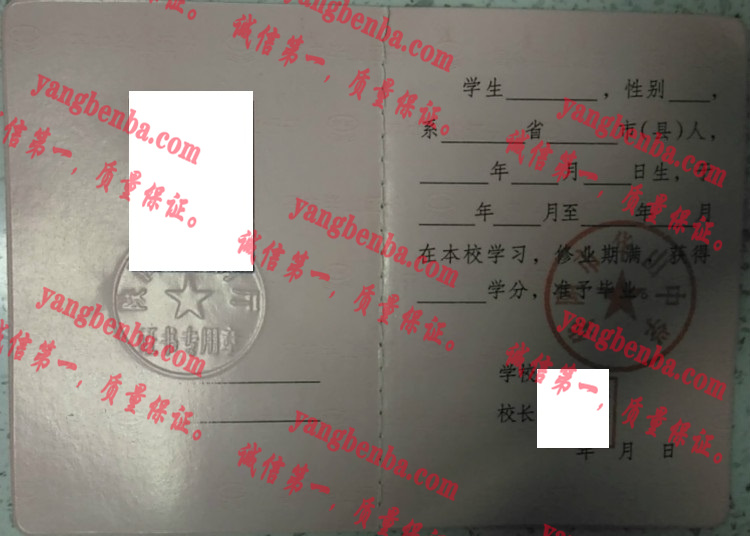 华阴市华山中学毕业证样本