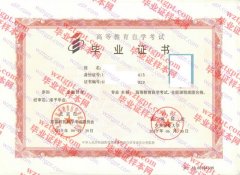 中央财经大学自考毕业证样本